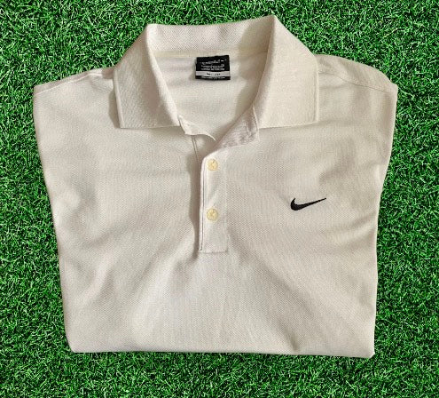 White Nike Golf Tour Performance Dri-Fit Polo (S)